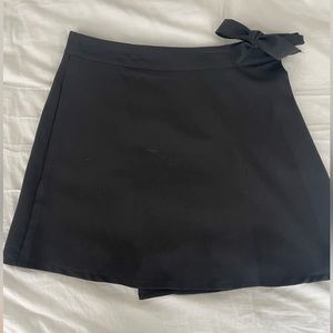 Black mini skirt